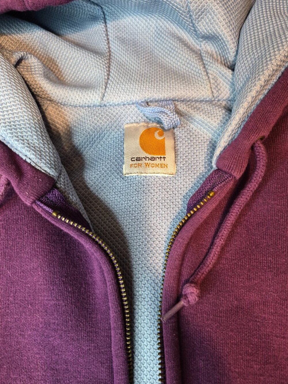 ​🏷️ Vintage Carhartt for Women Full-Zip Thermal Hooded Sweatshirt